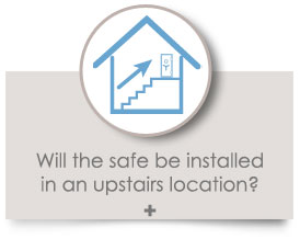 Will the safe be installed in an upstairs location? 