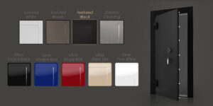 textured black vault door paint option