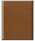 material swatch of caramel leather